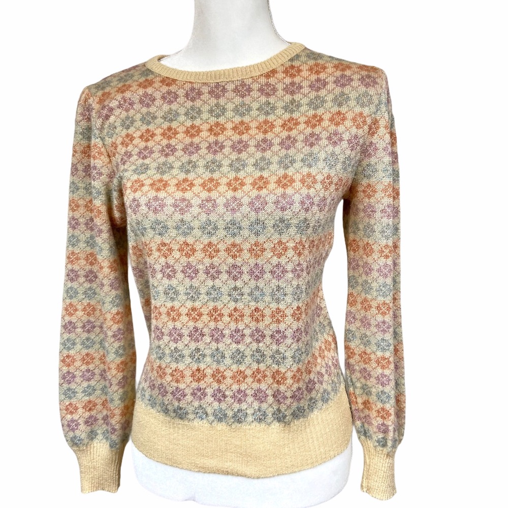 Vintage pastel sparkle sweater Petite Concept